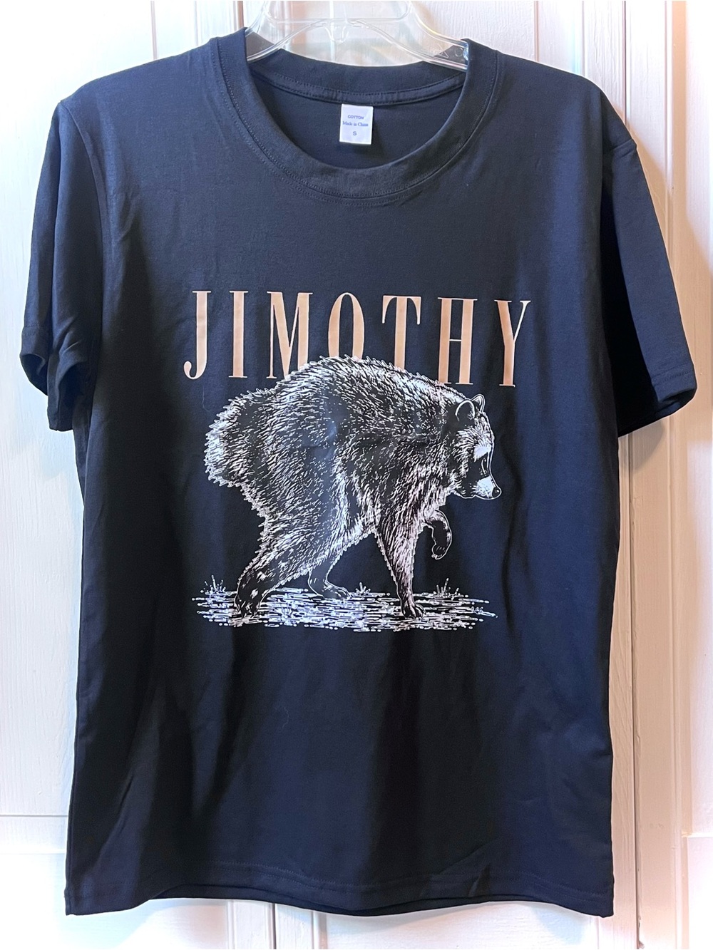 Jimothy the Raccoon Black T-Shirt! Internet Viral Seattle Cryptid Meme 🖤🦝